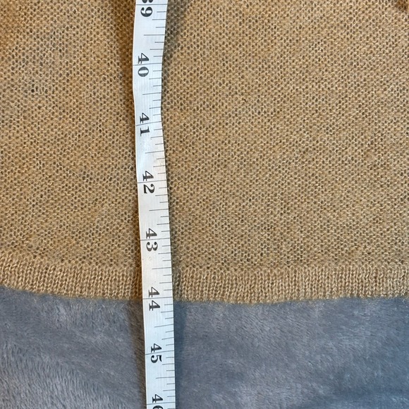 Chicos Luxe Lace Harriet Cardigan Sweater Camel Womens Size 4/2XL/22 Wool Mohair - Picture 5 of 10